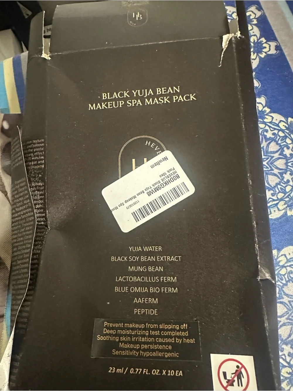Yuja Water Face Mask Pack - Black & White